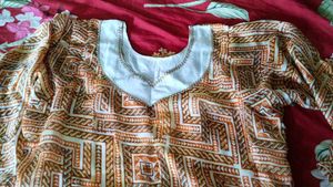 Patterned Midi Dress