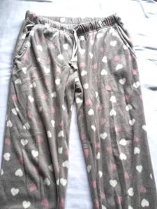 Cozy Heart Print Lounge Pants