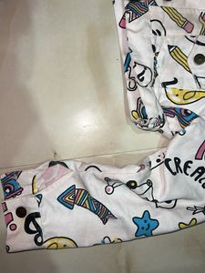 Girls' Printed Denim Jacket