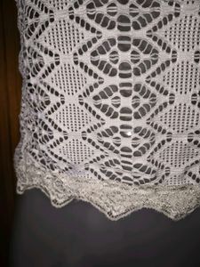 Stylish Net White Top