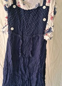 Floral Top & Polka Dot Jumper Dress