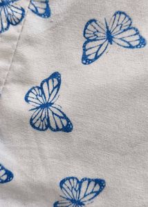 Butterfly Print Cotton Jacket
