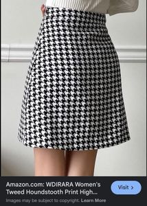 Houndstooth Skirt