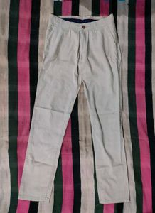Beige Casual Pants