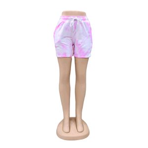 Tie Dye Shorts for Women and Girls (Pink)