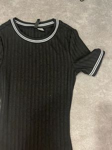 Cotton Ribbed Bodycon Dress