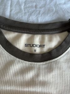 Beige &amp; Olive Green Tee