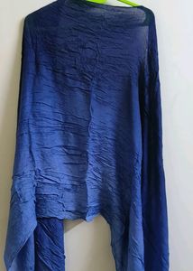 Blue Ombre Print Scarf 🧣 Hijab Duppatta