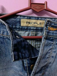 Ripped Blue Denim Jeans