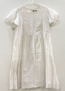 White Schiffli Dress