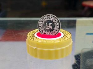 Real Silver Lakshmi Ganesh Coin For Diwali 🪔