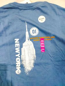 zudio Blue 'Life Goes On' Graphic Tee