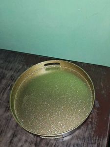 Gold Glitter Serving Tray