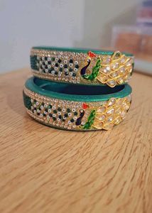 Elegant Peacock Design Bangles