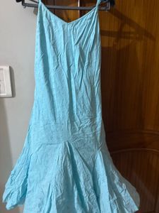 Blue Schiffli Sundress