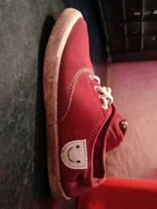 Kids Red Casual Shoes