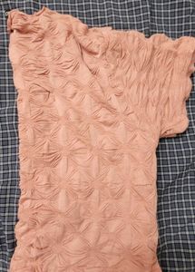 Textured Peach Short Sleeve Top