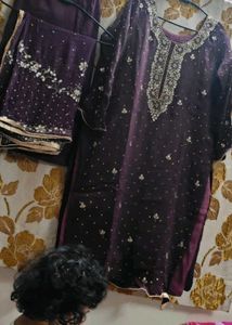 Elegant Purple Dupatta