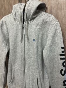 Allen Solly Grey Hoodie Men(Medium Size)