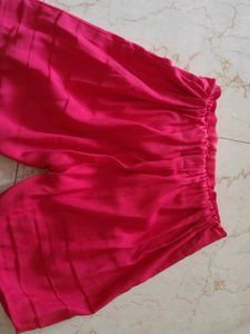 Red Tie Waist Shorts
