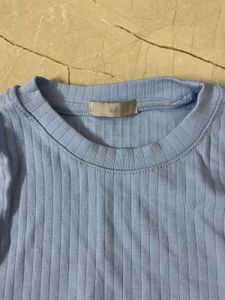 Blue Ribbed H&amp;M Tank Top