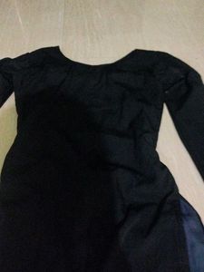 A Plain Black Kurti