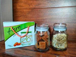 Hero 2-Piece Glass Jar Set