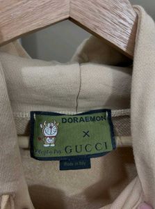 gucci x doraemon hooded
