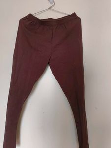 Brown Cotton Leggings