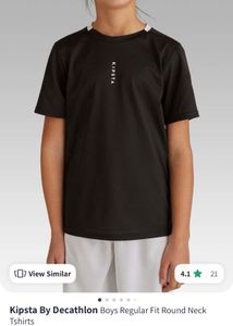 Kipsta Black Jersey T-Shirt
