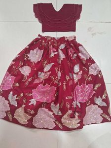 6to 10year Girl Lahnga And Crop Top
