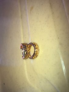 One Gram Gold Ring Type Earring (cute Kids Earrin