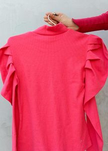 Pink 🩷 Balloon 🎈 Long Sleeve Top From Shein