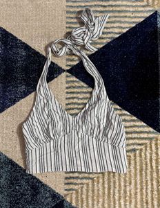 Striped y2k Halter Top