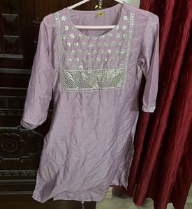 Lavender Kurti Set