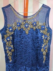 Handworked Party Gown With Facemask