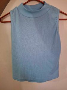 Blue Sleeveless Top