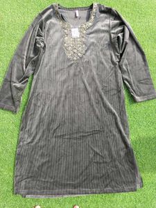 Elegant Velvet Kurta