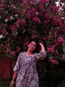 Floral Print V-Neck Dress