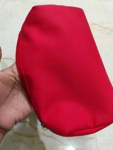 Mac Bride Hot Red Vanity Leather Bag..