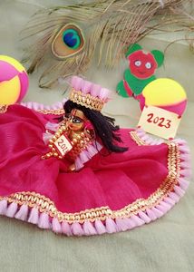 Laddu Gopal Pahadi Dress With Mukut