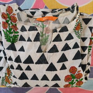 Gerua Kurta (Khadi Cotton)