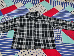 Checkered Crop Shirt