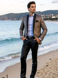 Stylish Brown Tuxedo Jacket