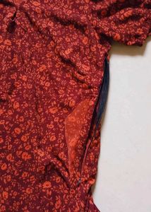 Floral Print Wrap Dress