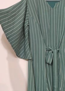 Women Midi Dress For Party Wear ( Olive Green 💚)