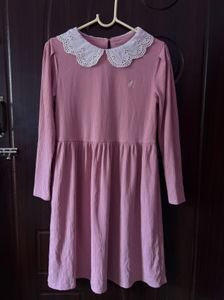 Beanpole Ribbed Pink Dress