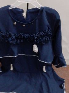 Cute Navy Blue Girls Outfit