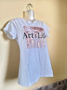 BOGO🎁Buy One Get 1 Free🎁Art &amp; Life White Tee