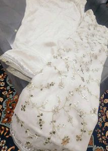 White Dress Sequence 2piece Dreas